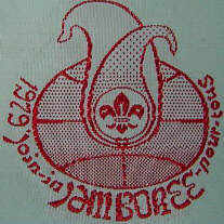 Badge Join-in Jamboree 1979 met logo van de afgelaste jamboree